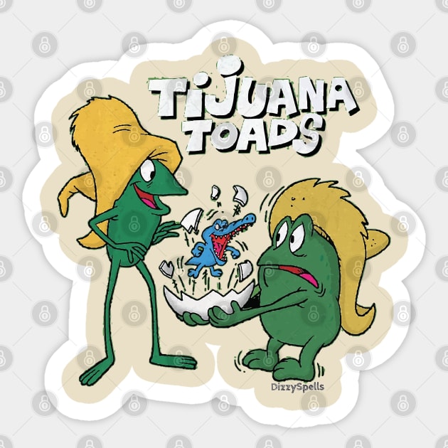 Just a Couple Toads Sticker by DizzySpells Designs